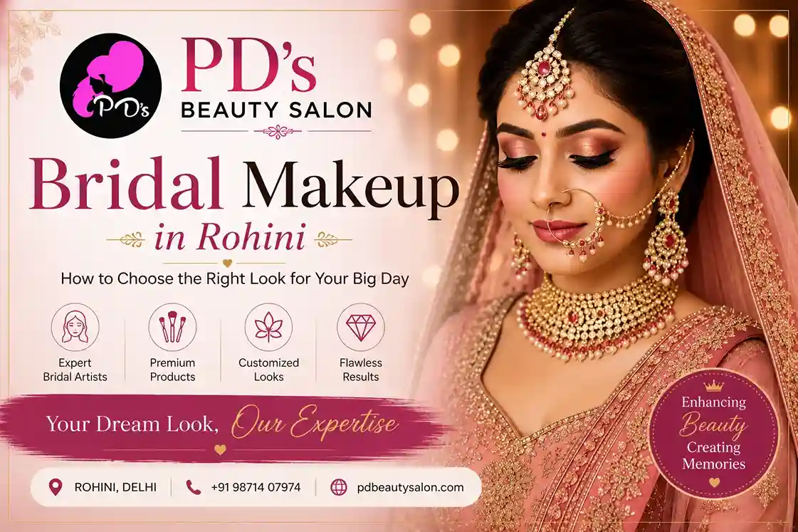 Traditional and modern bridal makeup styles by PD Beauty Salon Rohini