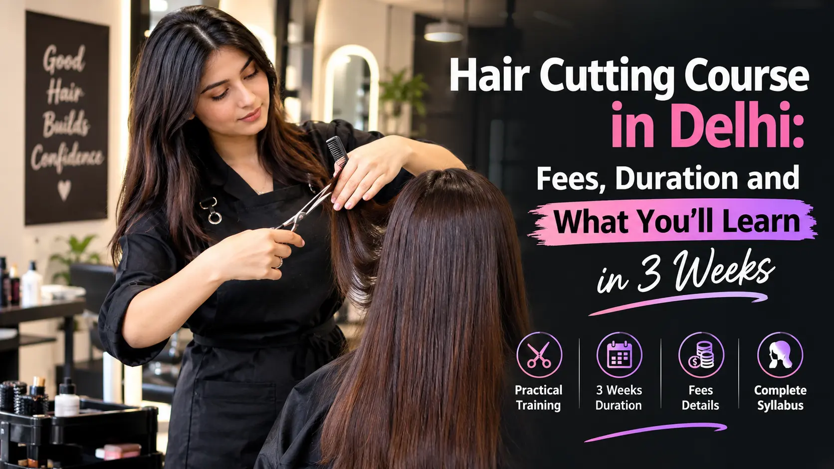 Hair Cutting Course in Delhi: Fees, Duration and What You’ll Learn in 3 Weeks